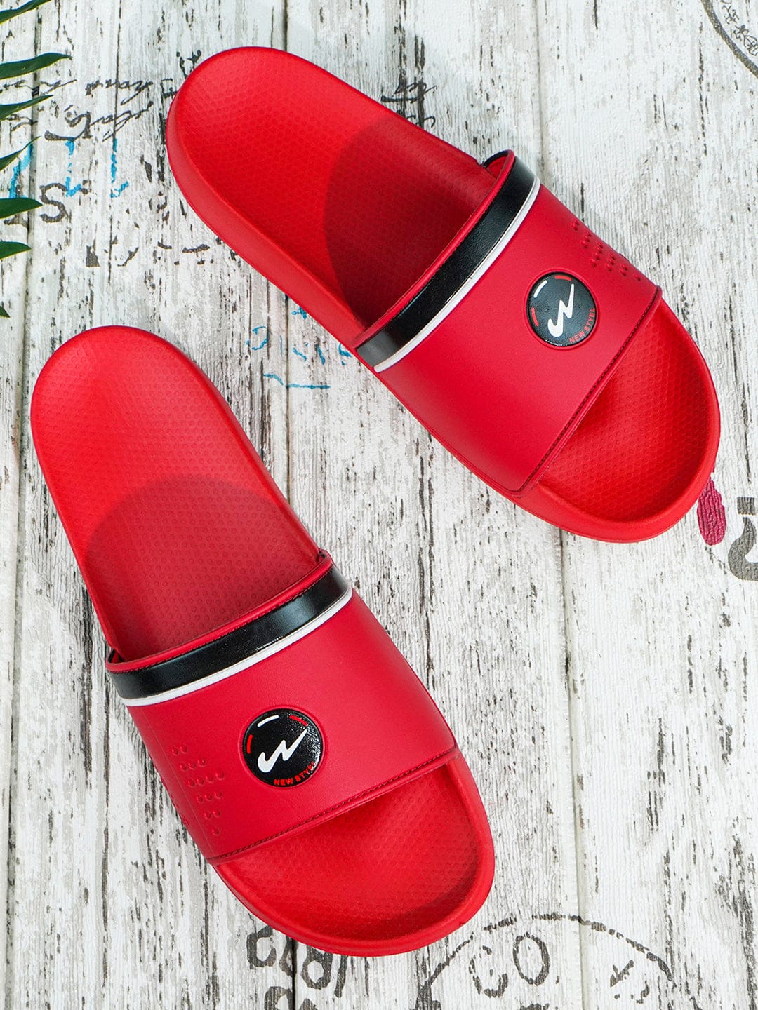 SL-431 Red Men's Slides - Image 5