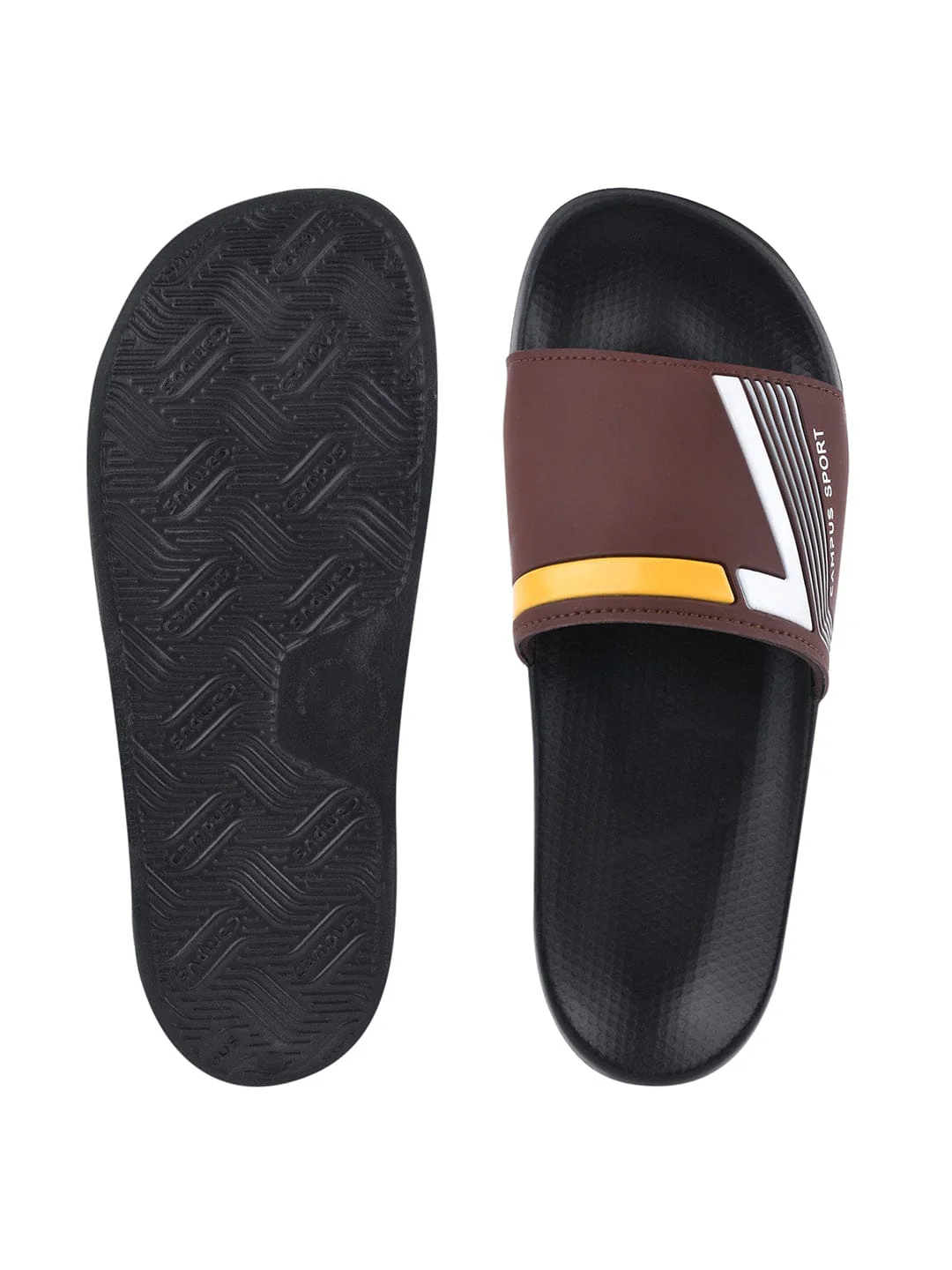 SL-432 Brown Men's Slides - Image 4