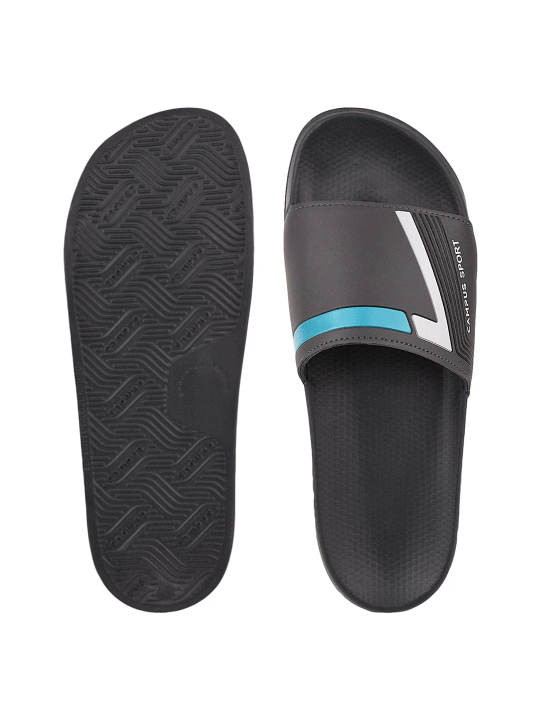 SL-432 Grey Men's Slides - Image 4