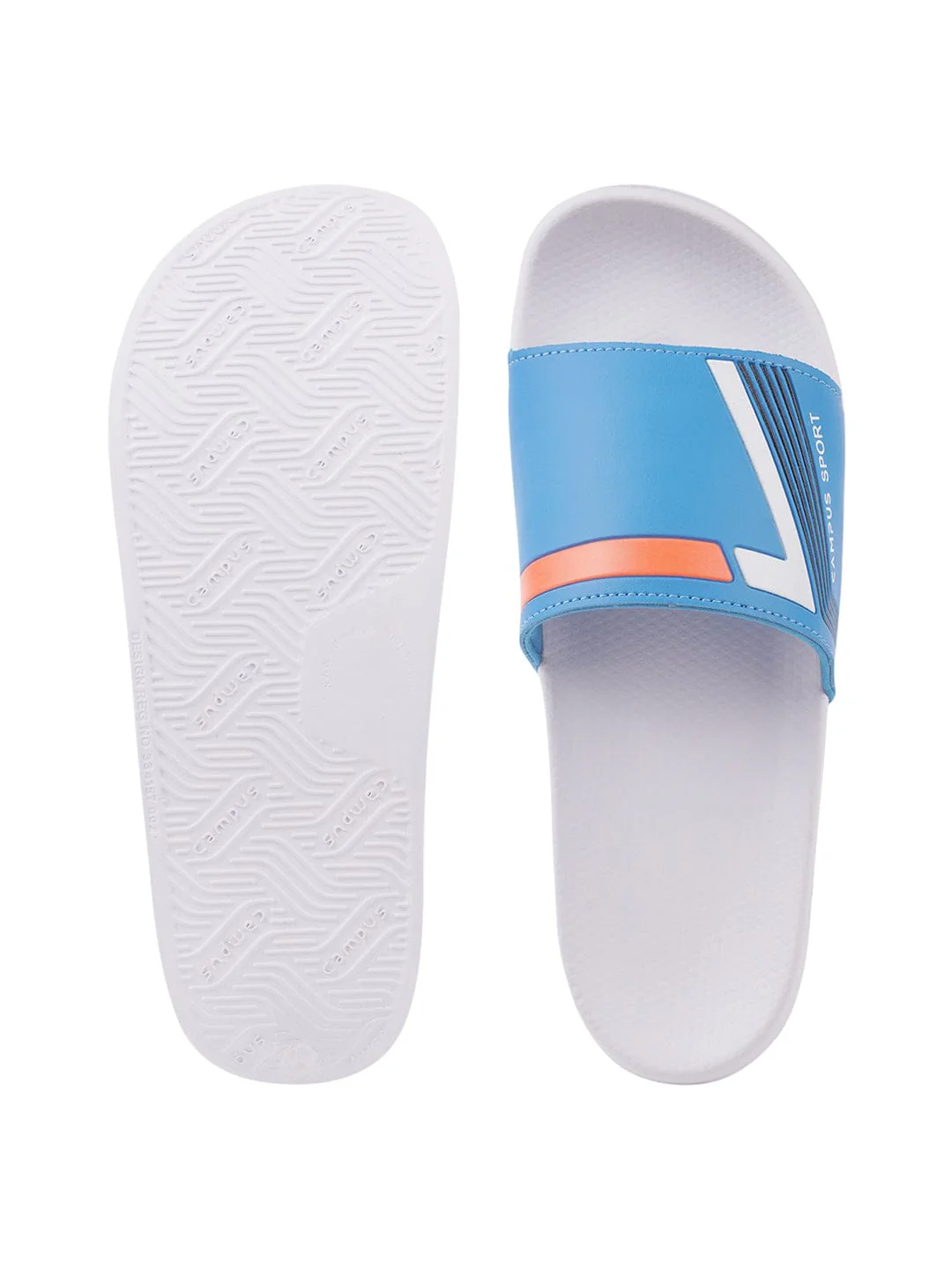 SL-432 Blue Men's Slides - Image 4