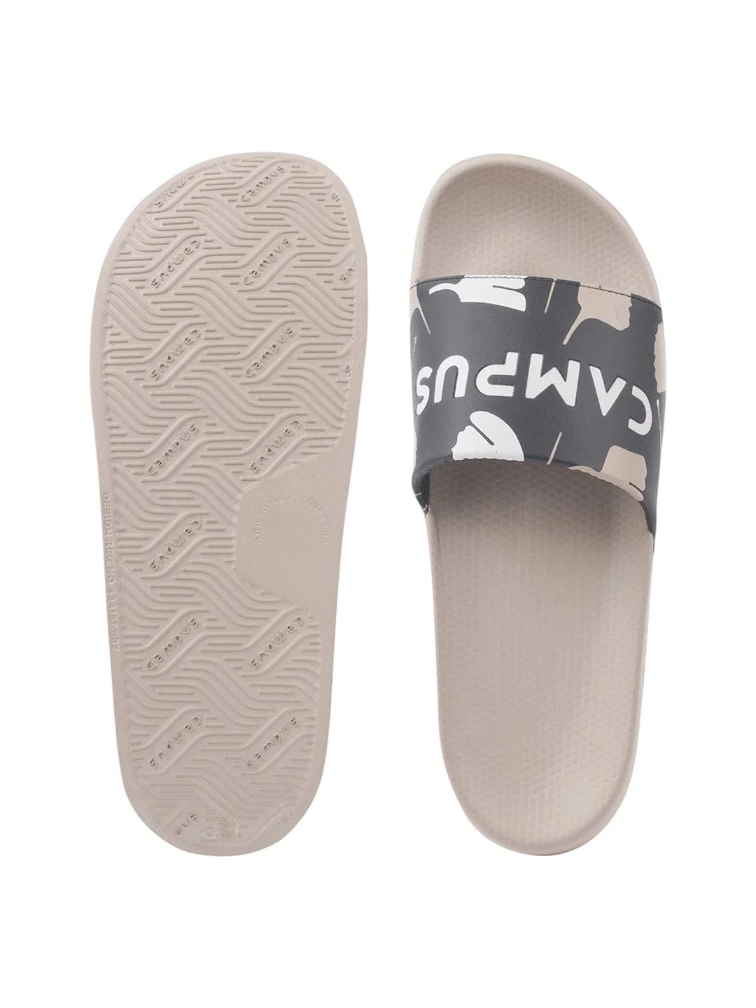 SL-433 Beige Men's Slides - Image 4