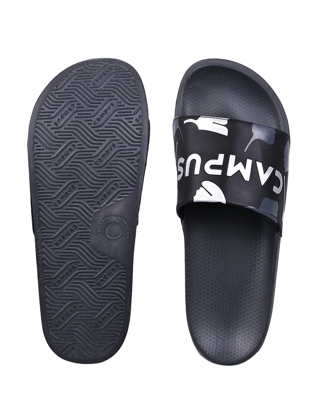 SL-433 Black Men's Slides - Image 3