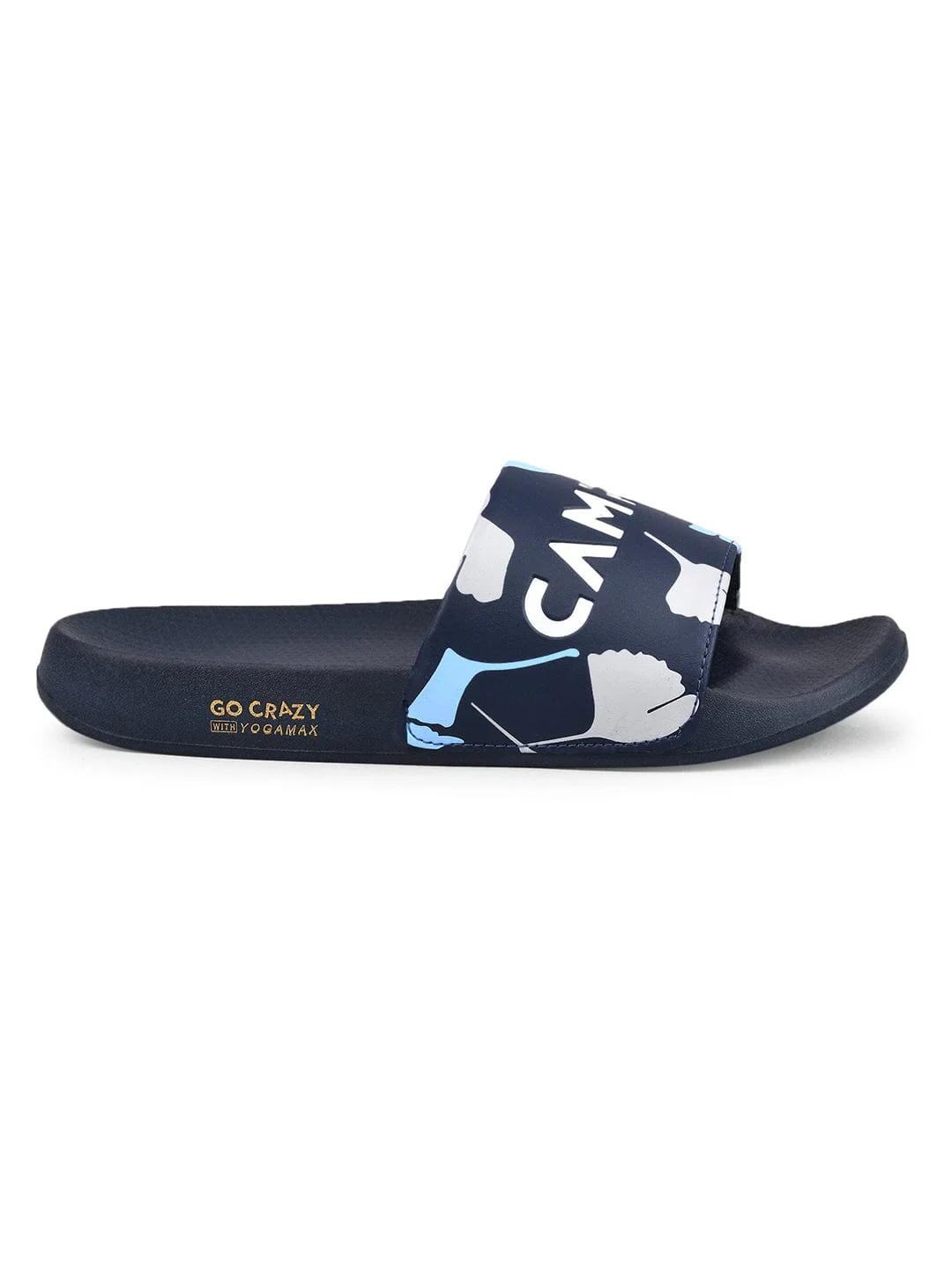 SL-433 Blue Men's Slides - Image 2