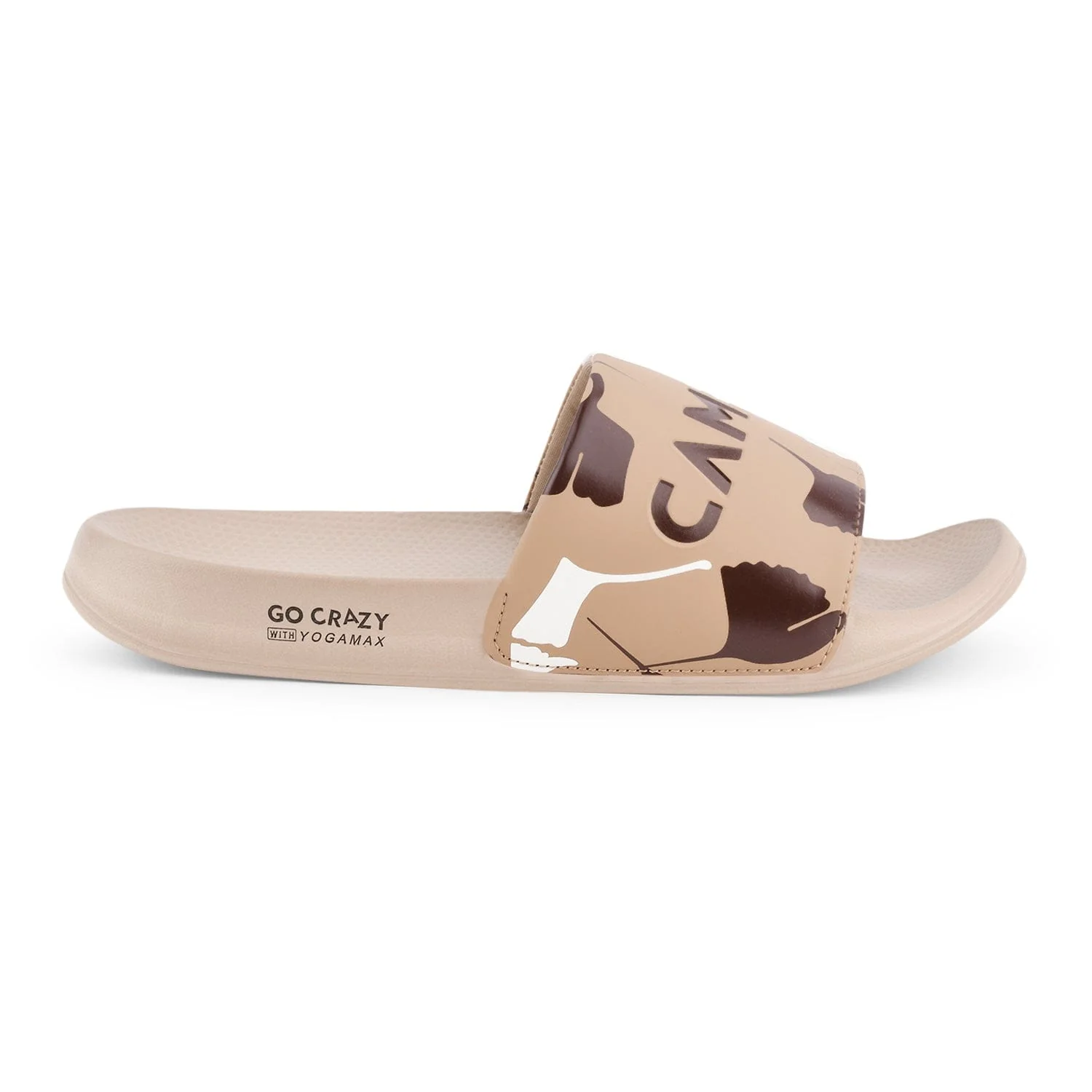 SL-433 Beige Men's Slides - Image 2