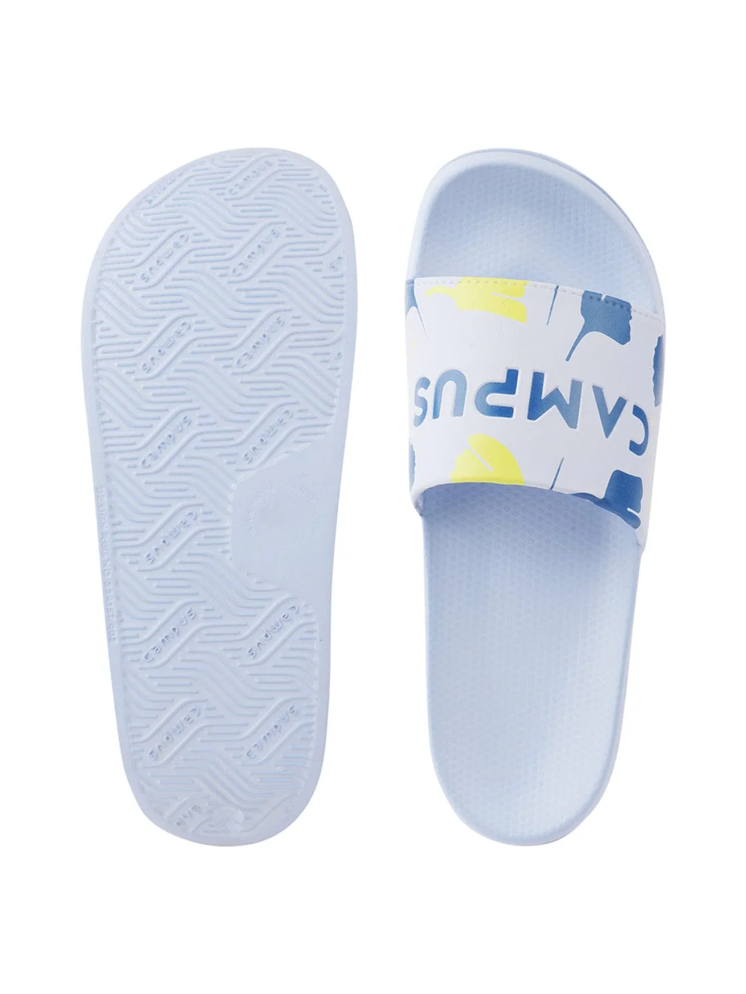 SL-433 Blue Men's Slides - Image 4