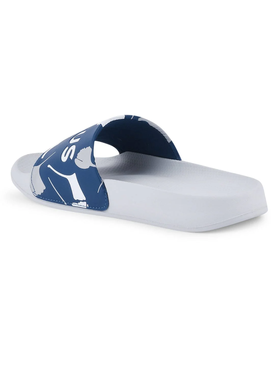 SL-433 Blue Men's Slides - Image 3