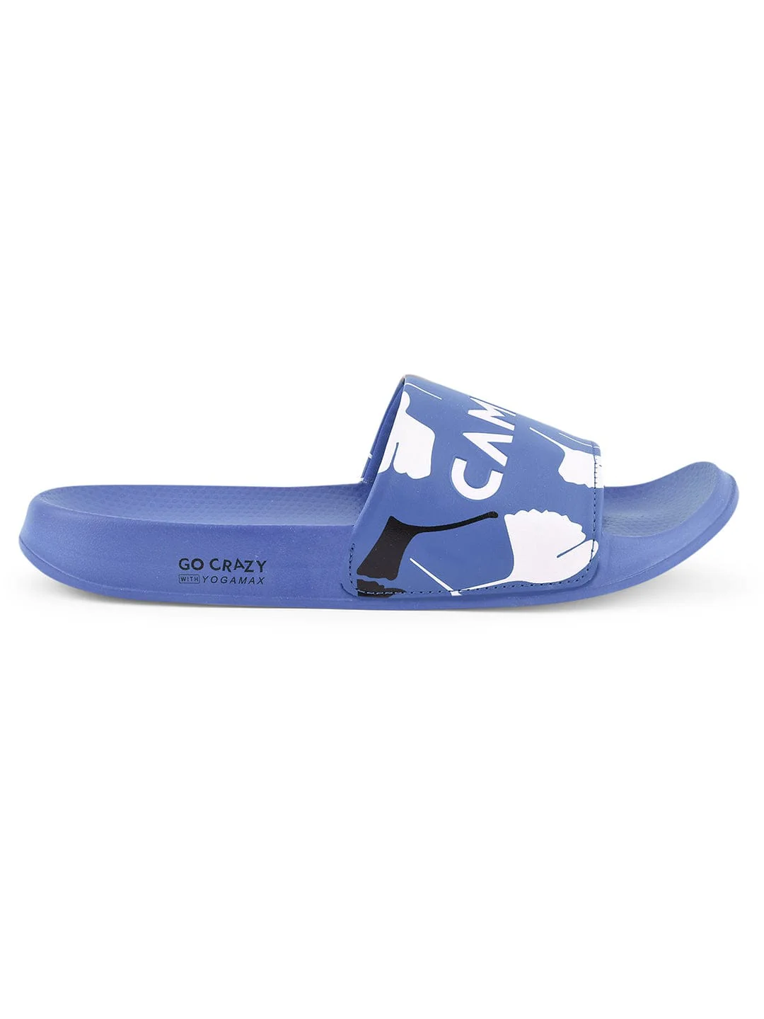 SL-433 Blue Men's Slides - Image 2