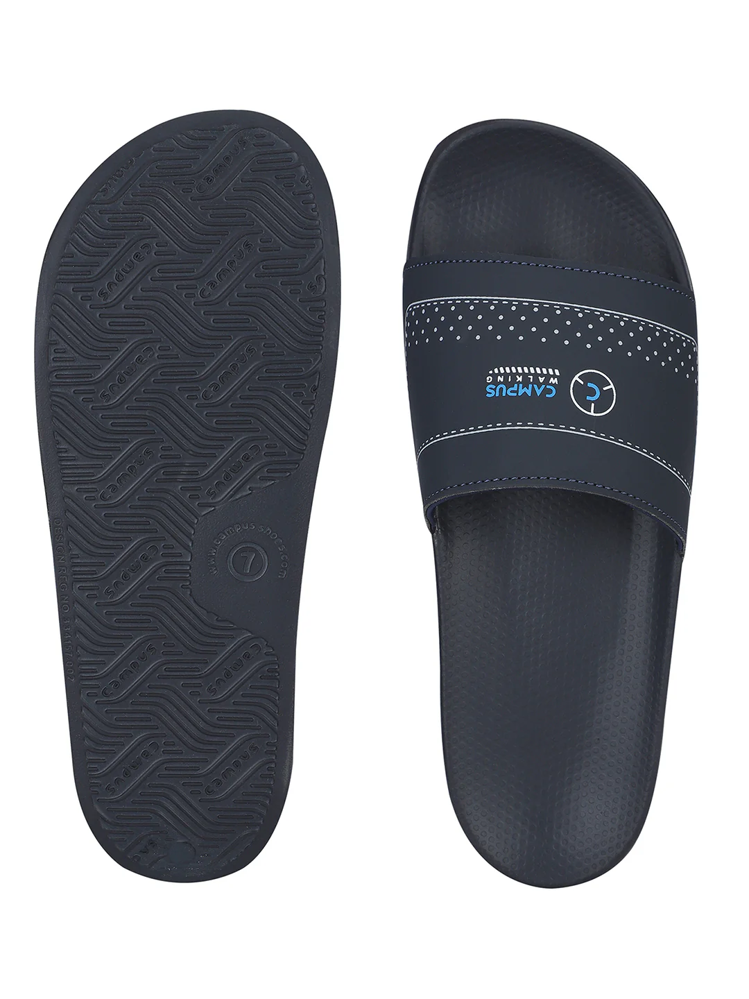 SL-436 Navy Men's Slippers - Image 5
