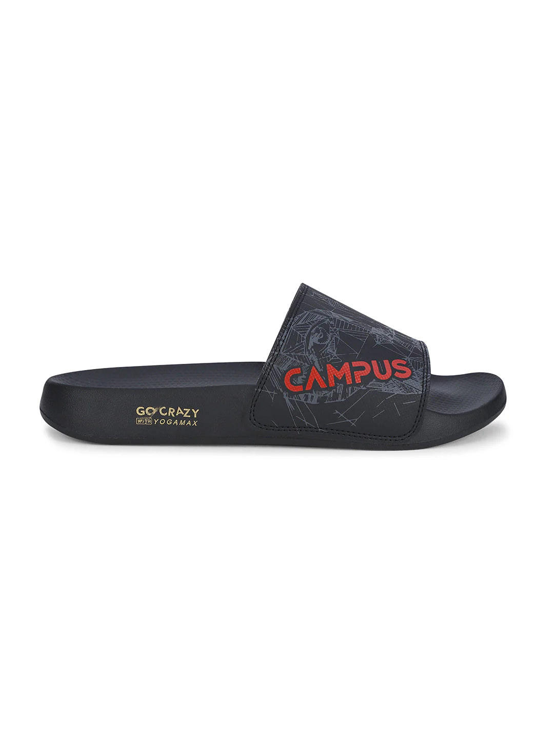 SL-437 Black Men's Slippers - Image 2