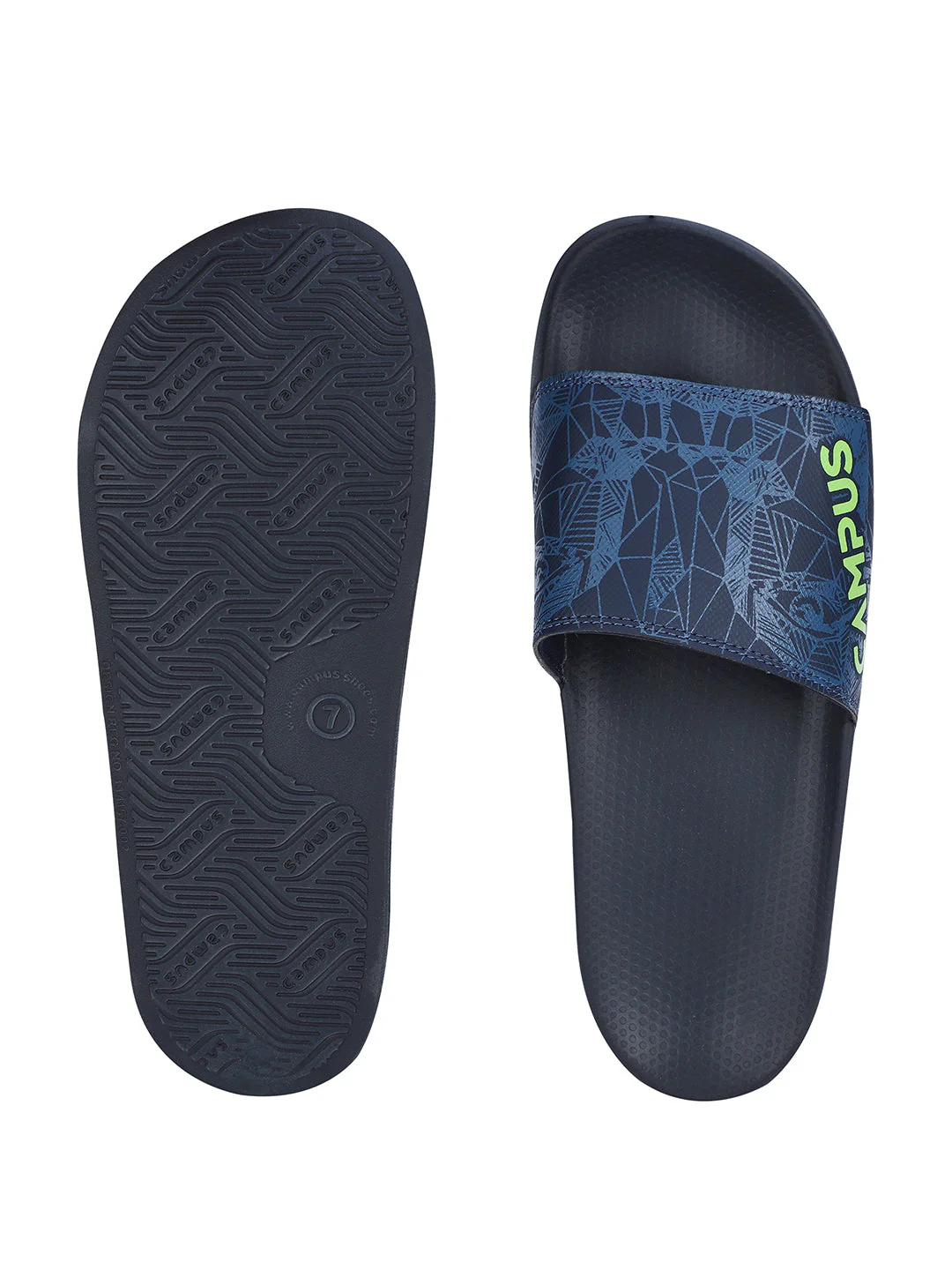 SL-437 Navy Men's Slippers - Image 4