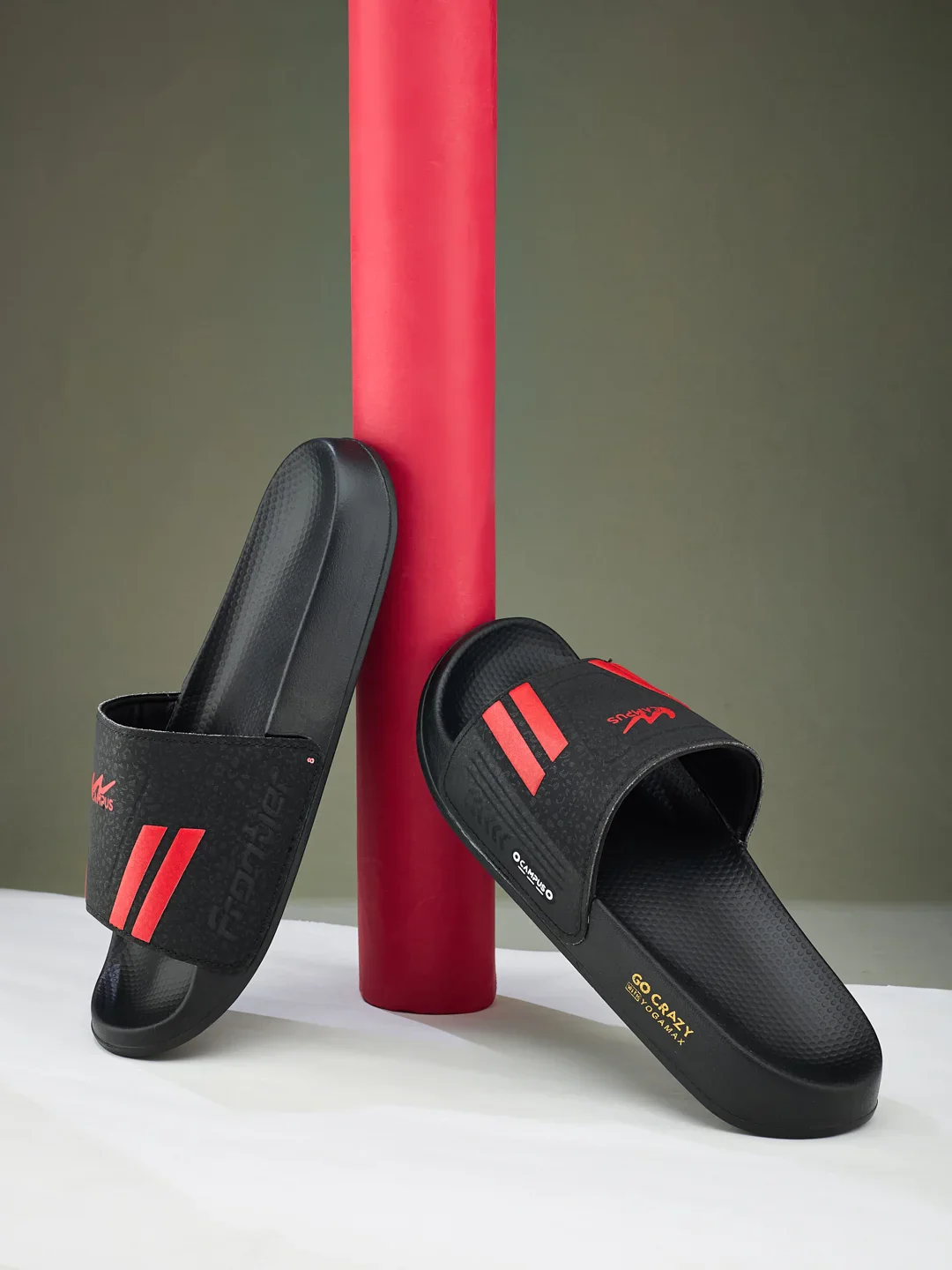 SL-438 Black Men's Slides