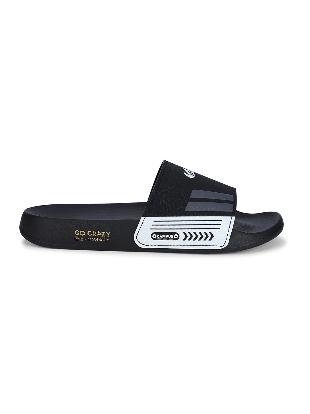 SL-438 Black Men's Slippers - Image 2