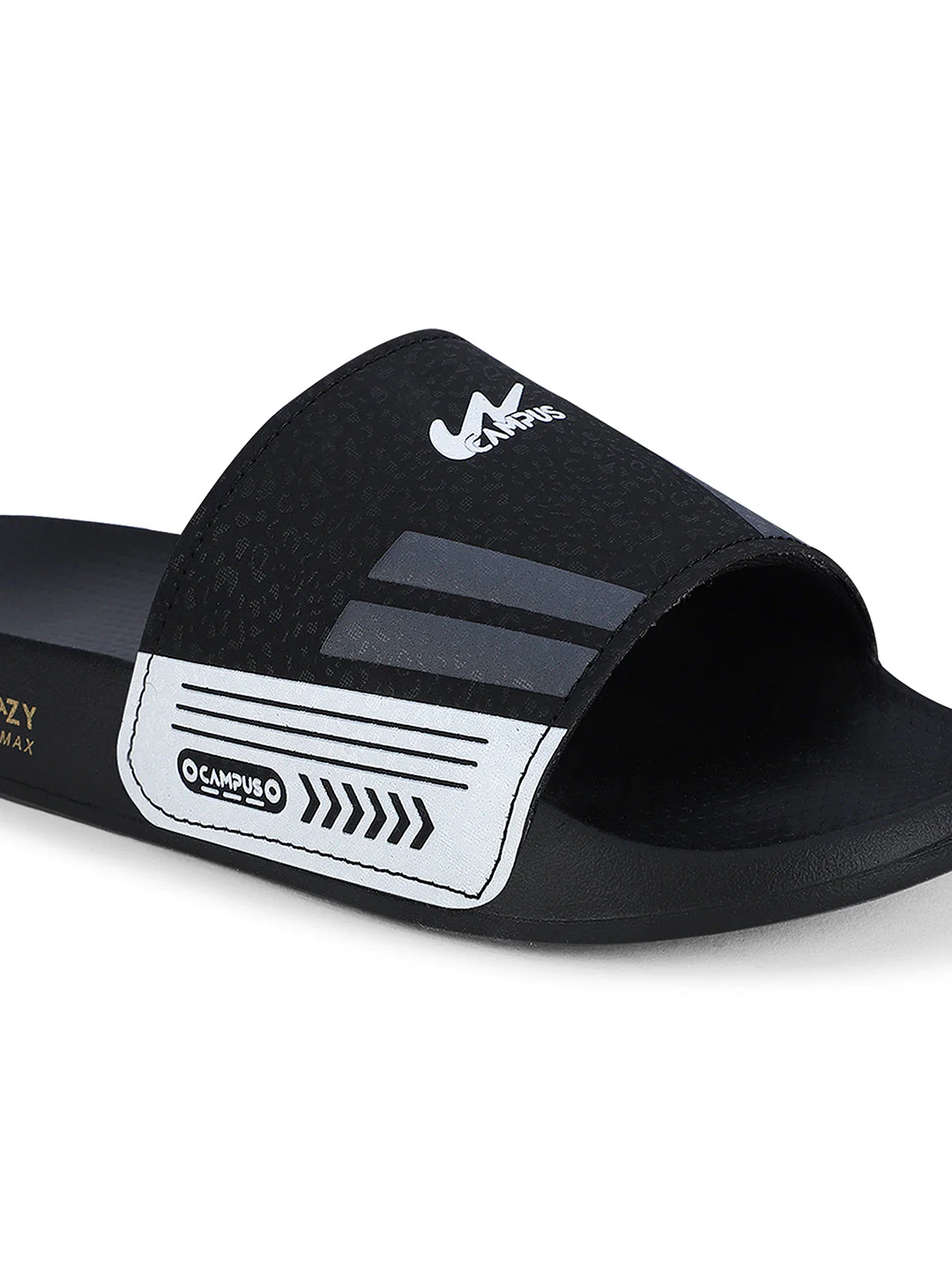 SL-438 Black Men's Slippers - Image 4