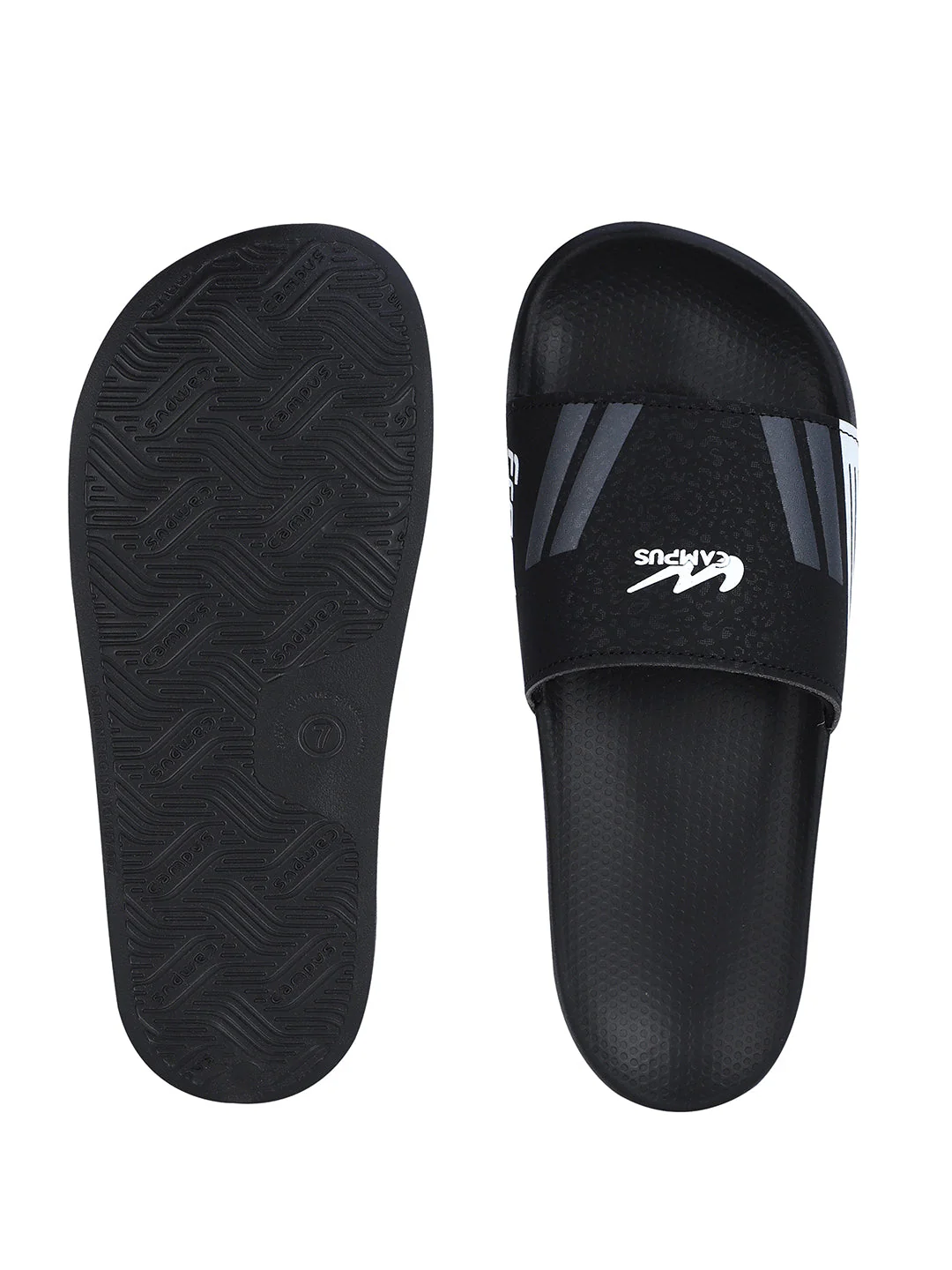 SL-438 Black Men's Slippers - Image 5