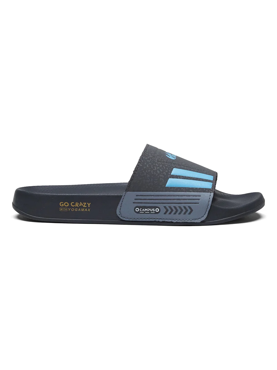 SL-438 Grey Men's Slides - Image 3