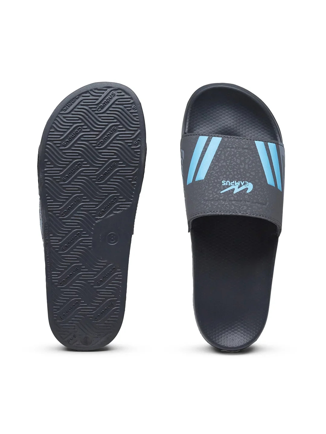 SL-438 Grey Men's Slides - Image 5