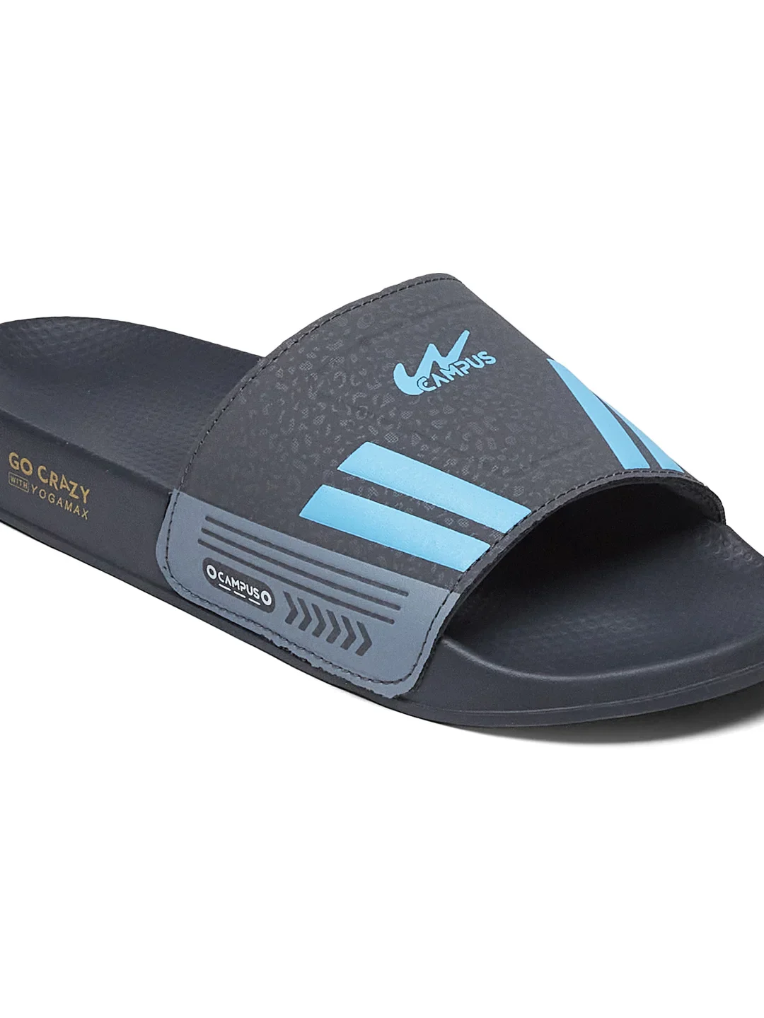 SL-438 Grey Men's Slides - Image 7