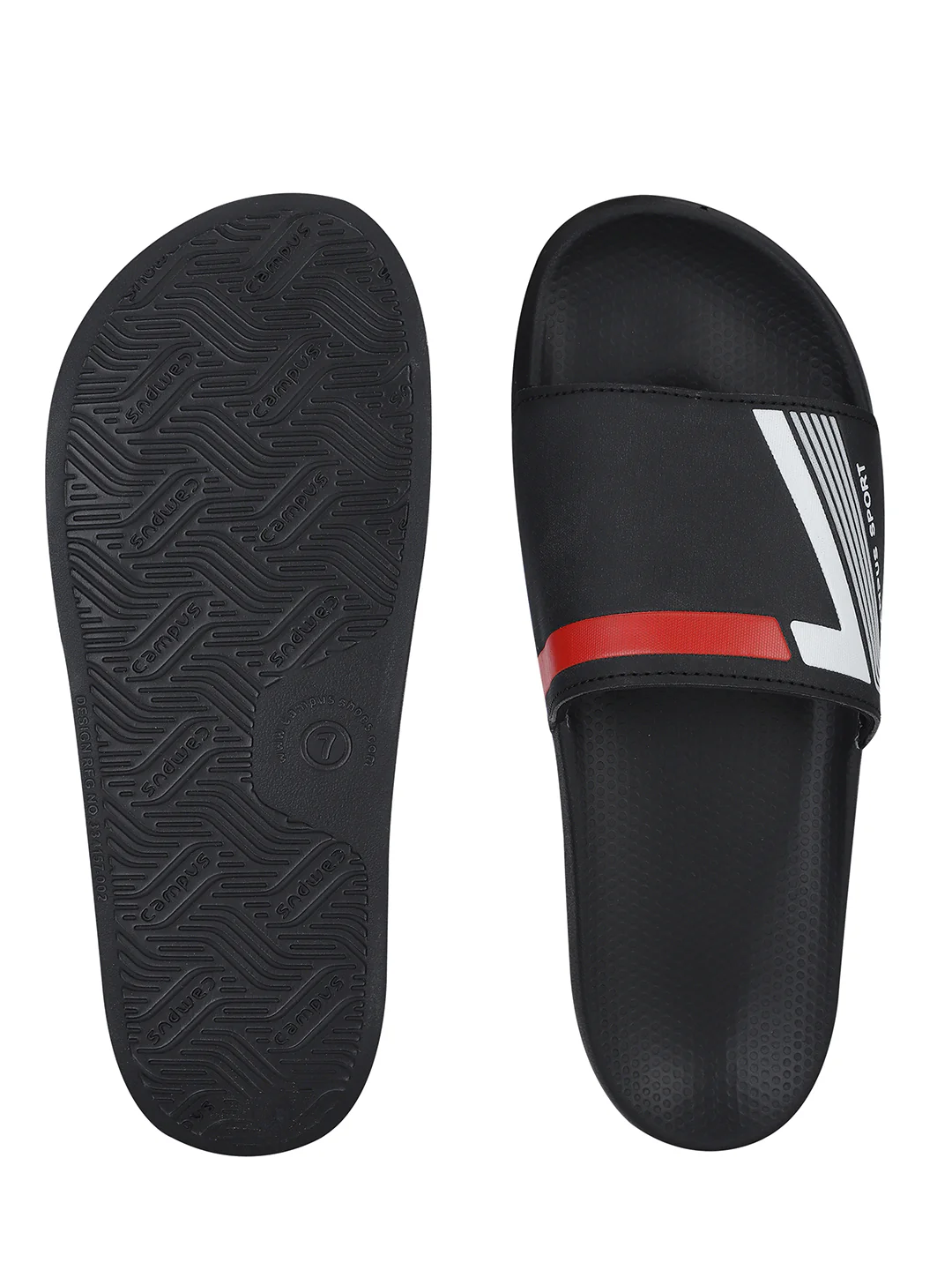 SL-439 Black Men's Slippers - Image 5