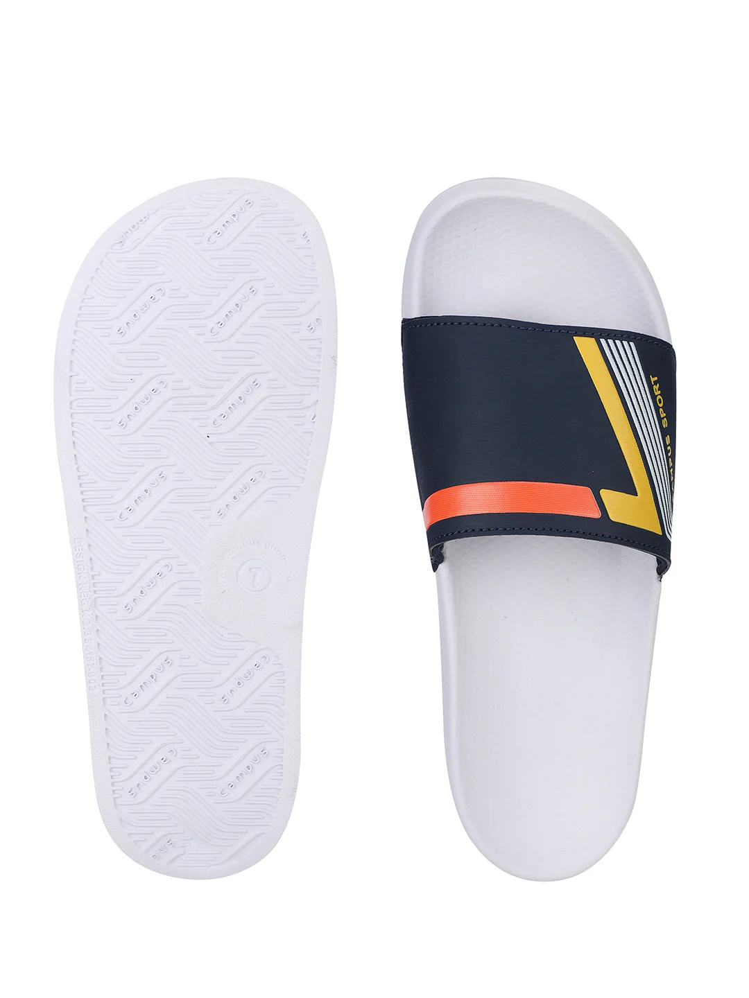 SL-439 Blue Men's Slides - Image 5