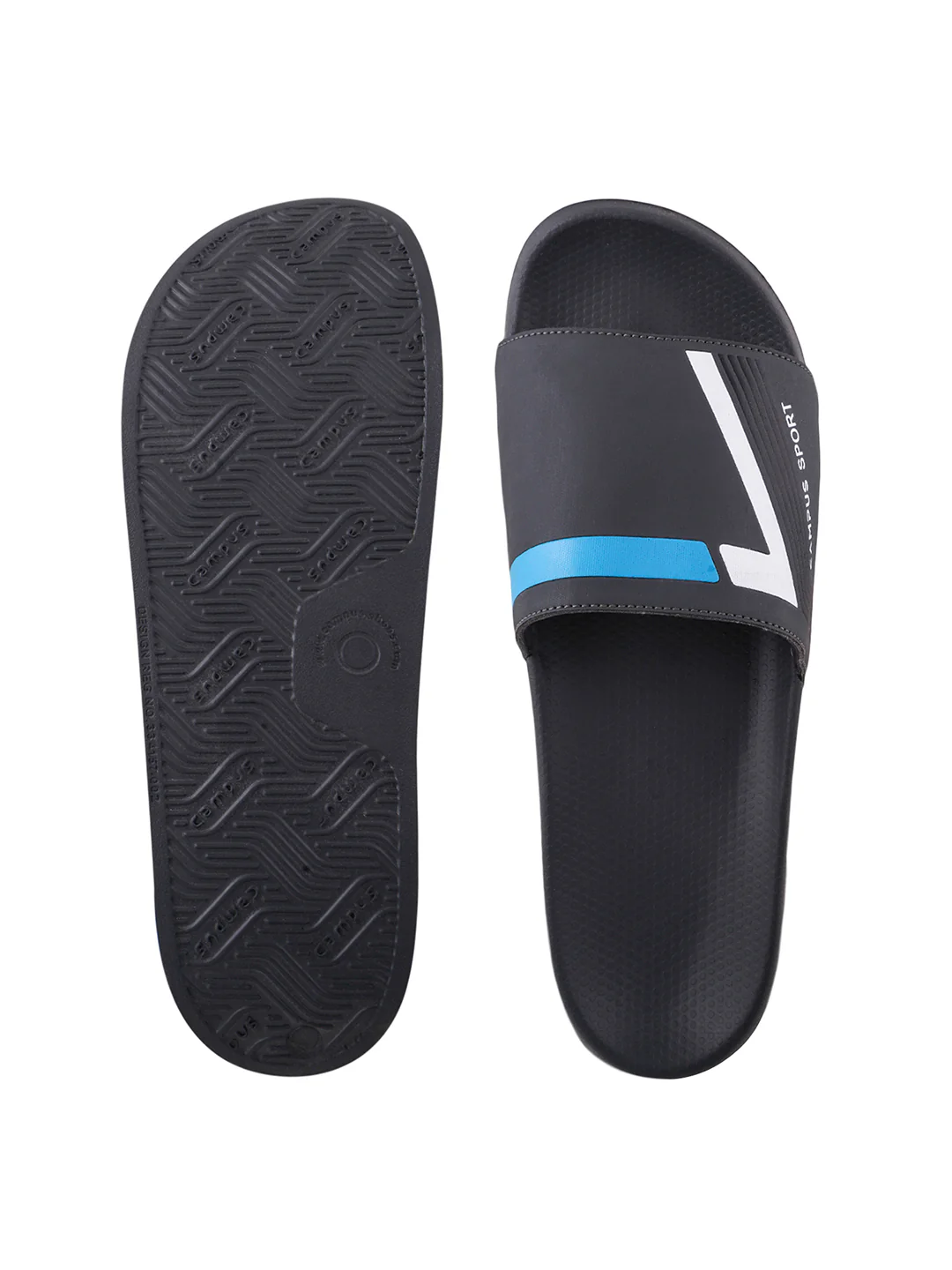SL-439 Grey Men's Slides - Image 5