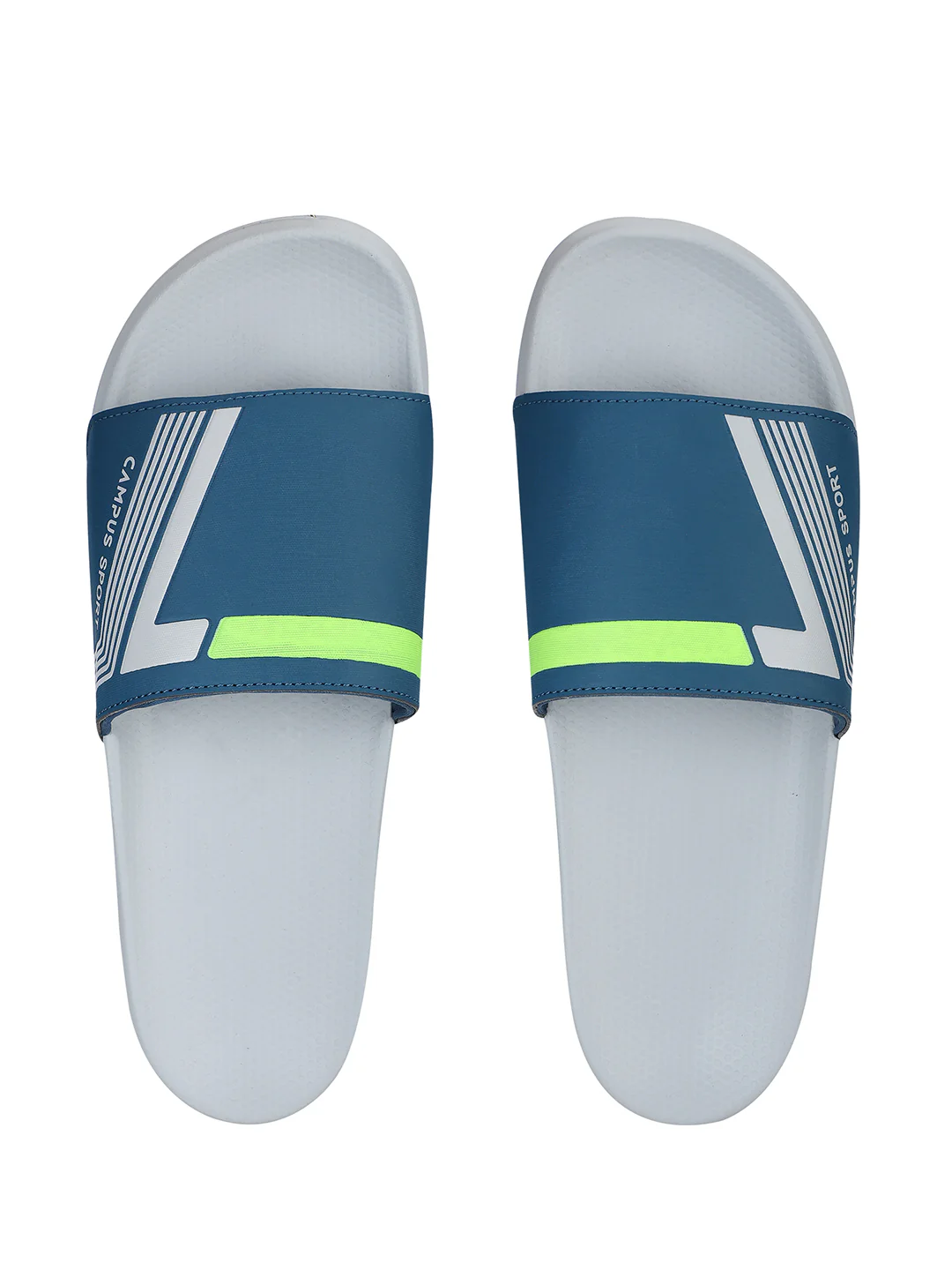 SL-439 Teal Men's Slides - Image 7