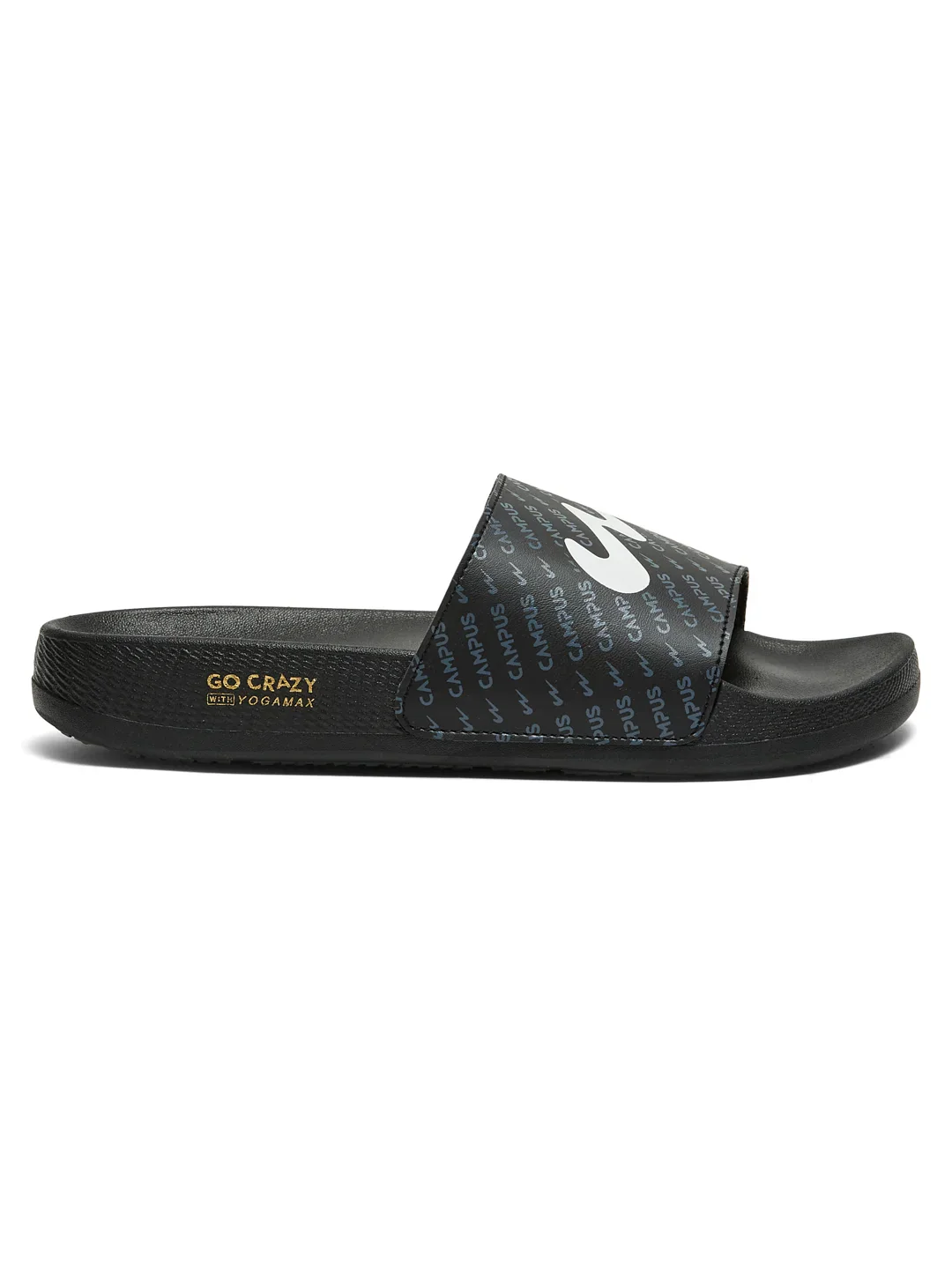 SL-444 Black Men's Slides - Image 2
