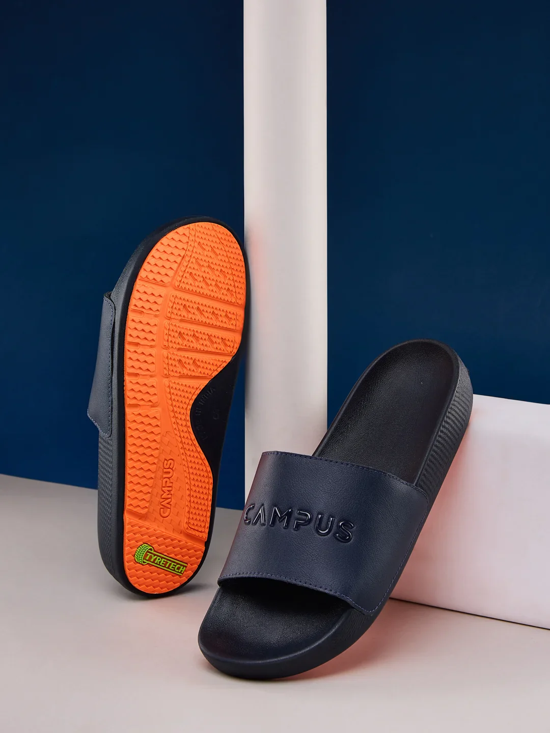 SL-457 Navy Men's Slides
