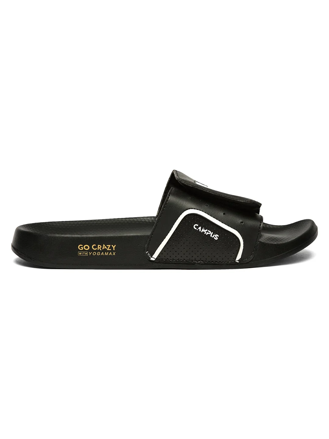 SL-461 Black Men's Slides - Image 3