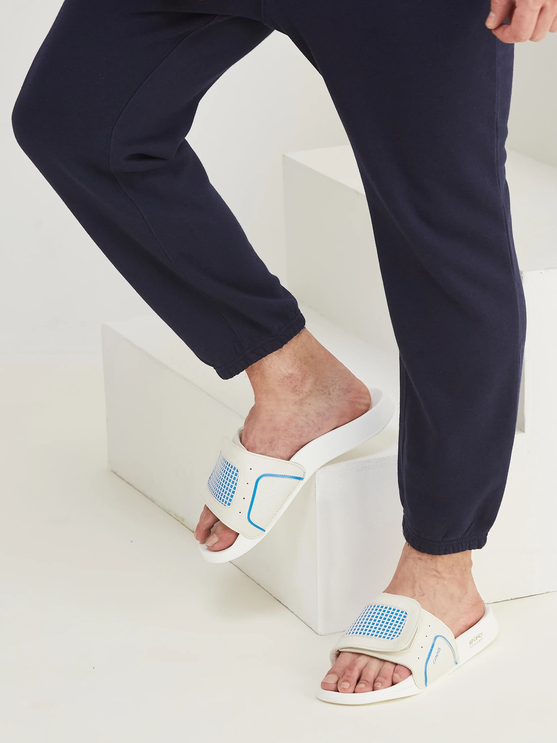 SL-461 Off White Men's Slides - Image 9