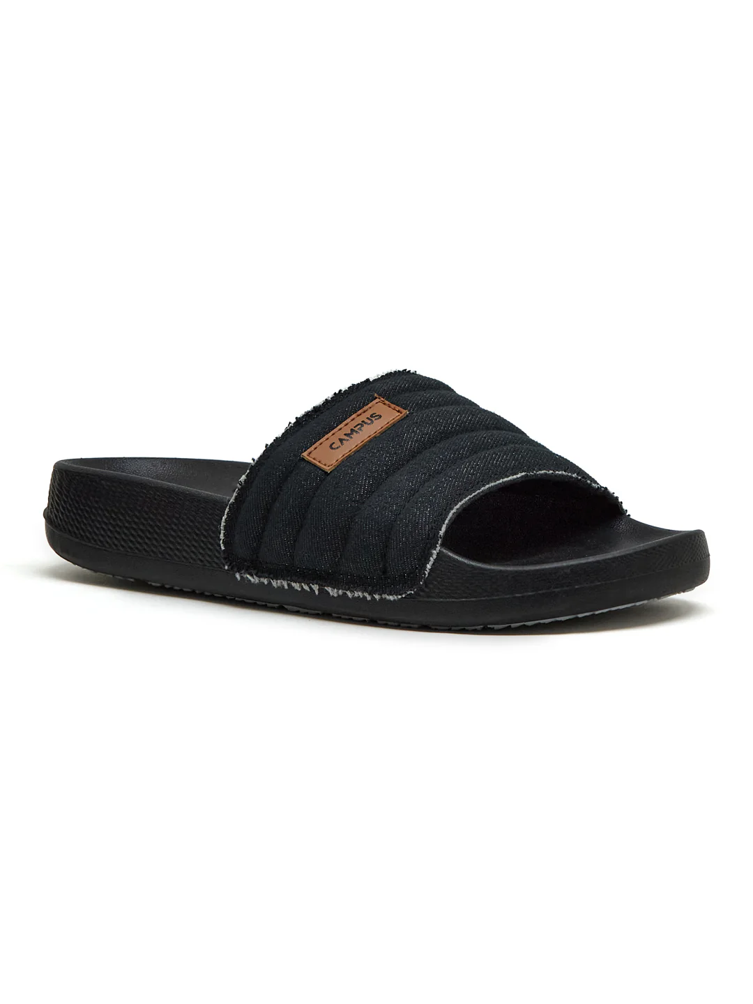 SL-473 Black Men's Slides - Image 2