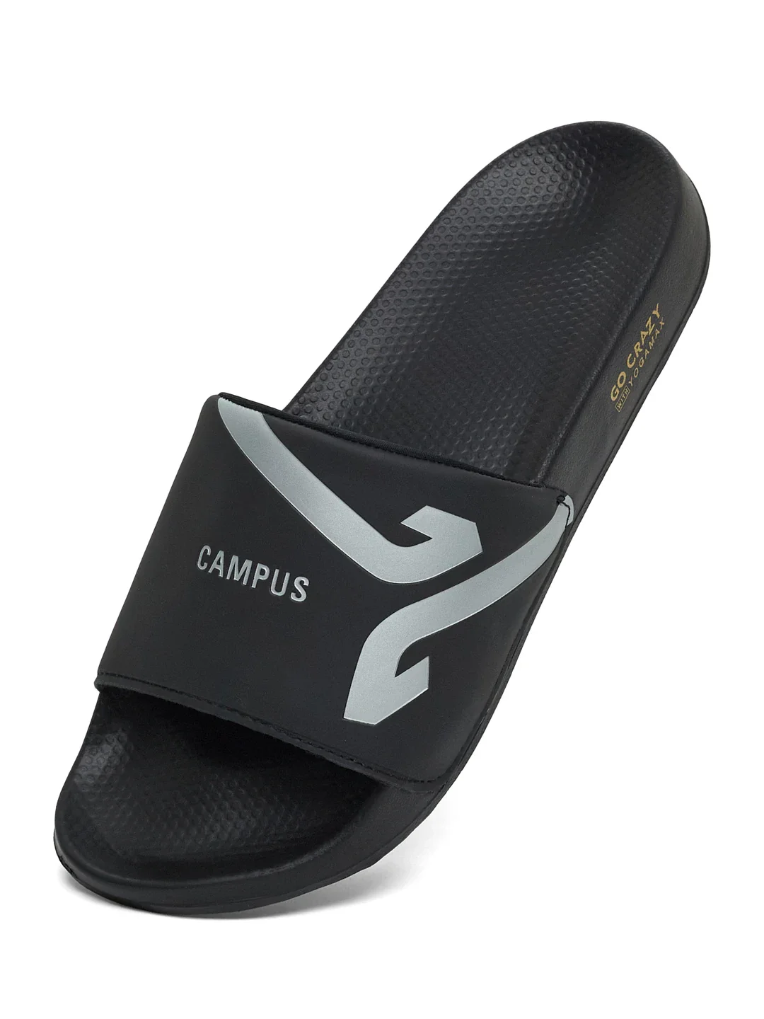 SL-476 Black Men's Slides - Image 3