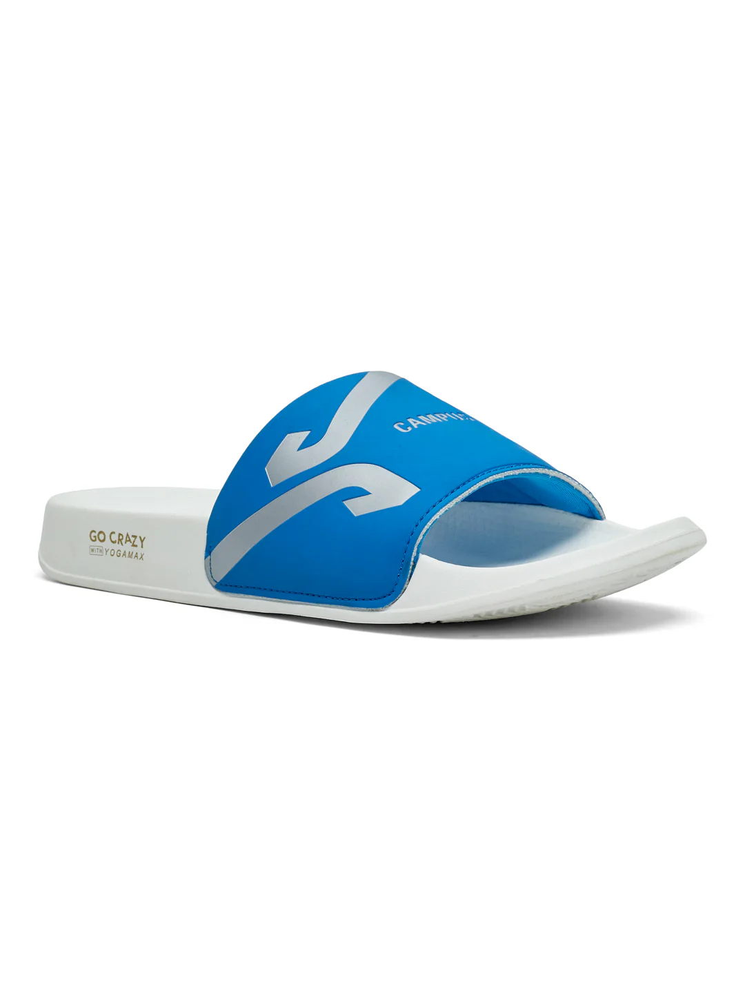 SL-476 Blue Men's Slides - Image 2
