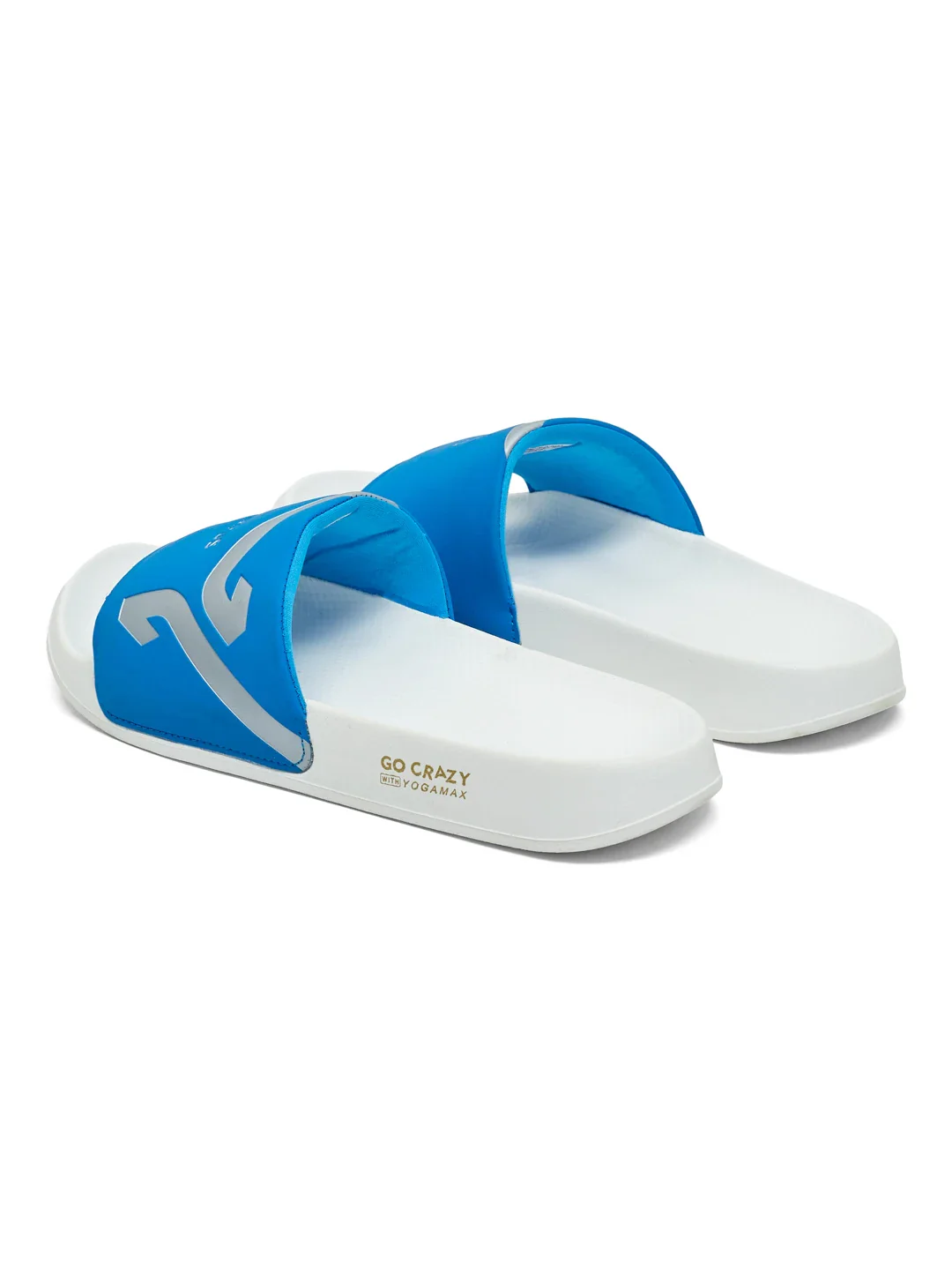 SL-476 Blue Men's Slides - Image 5