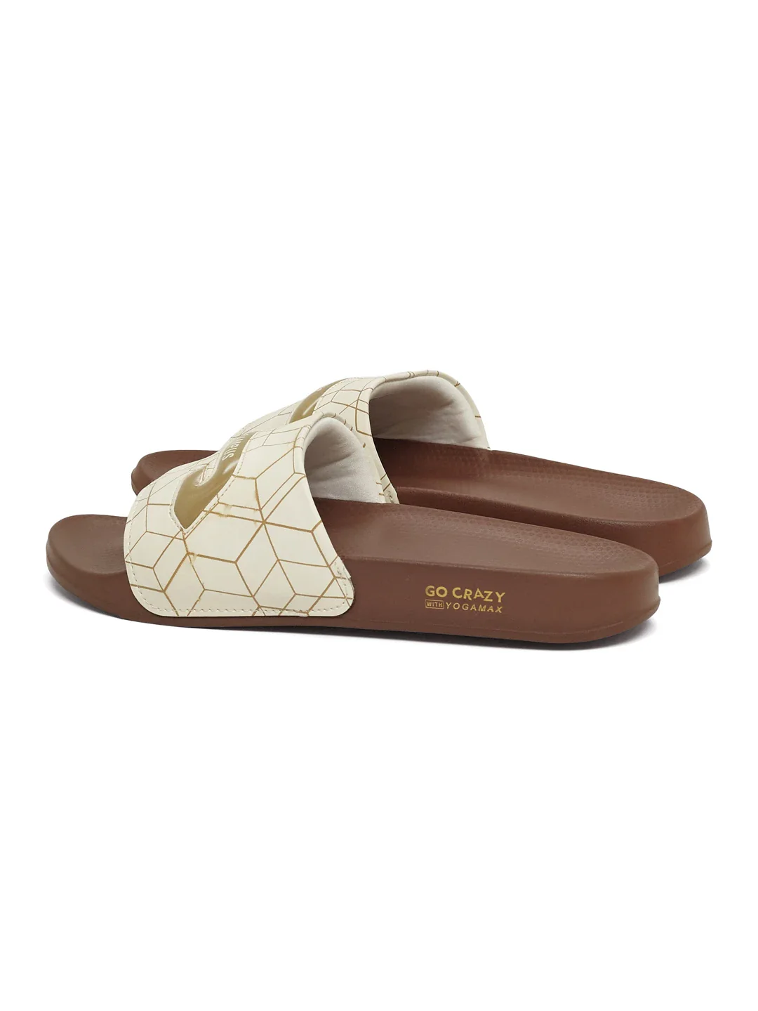 SL-477 White Men's Slides - Image 5
