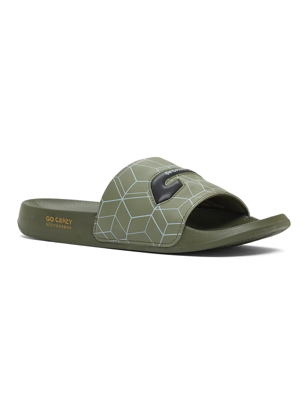 SL-477 Olive Men's Slides - Image 2