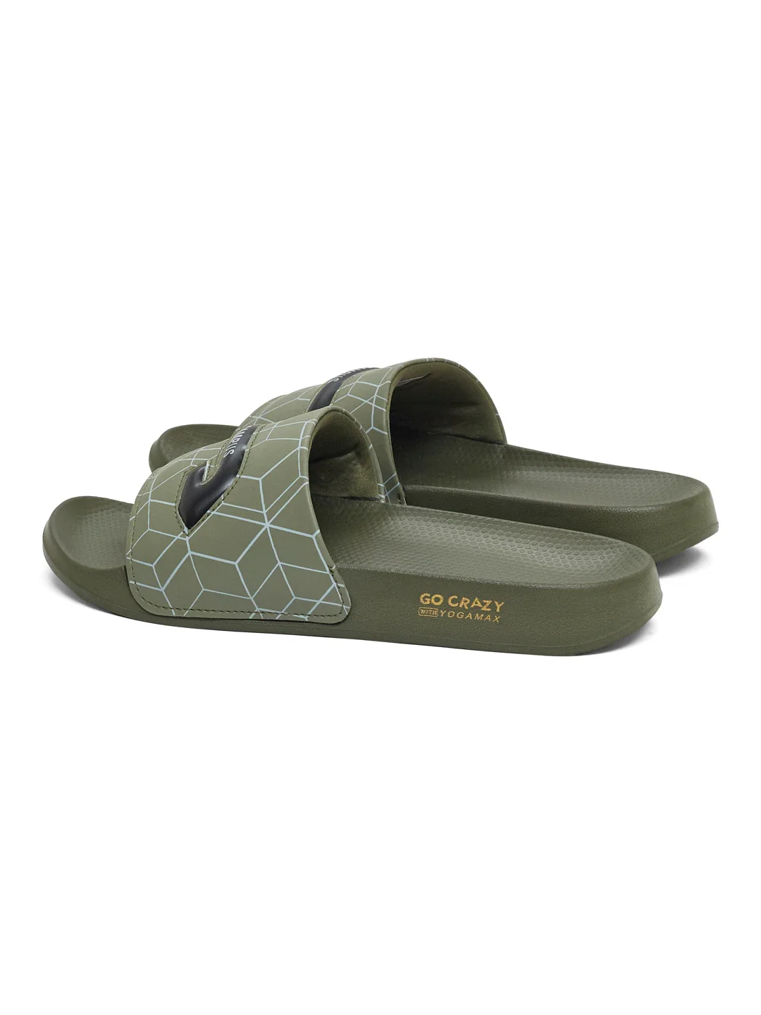 SL-477 Olive Men's Slides - Image 5