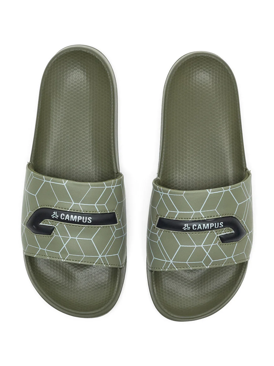 SL-477 Olive Men's Slides - Image 6