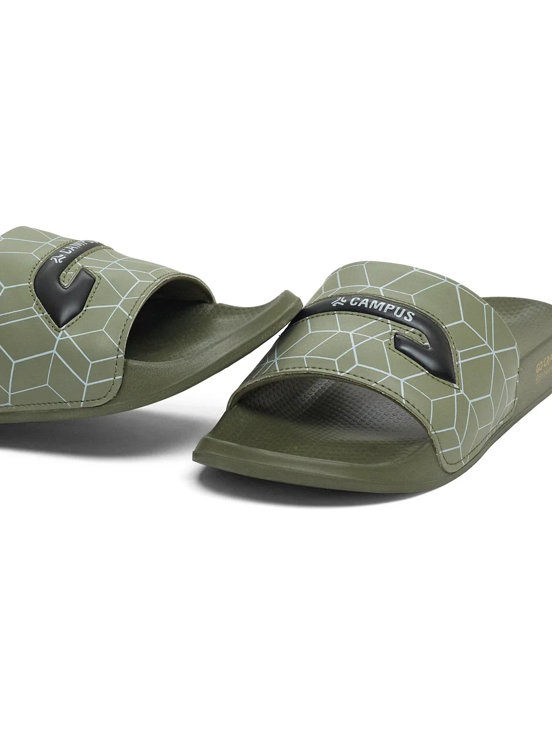 SL-477 Olive Men's Slides - Image 7