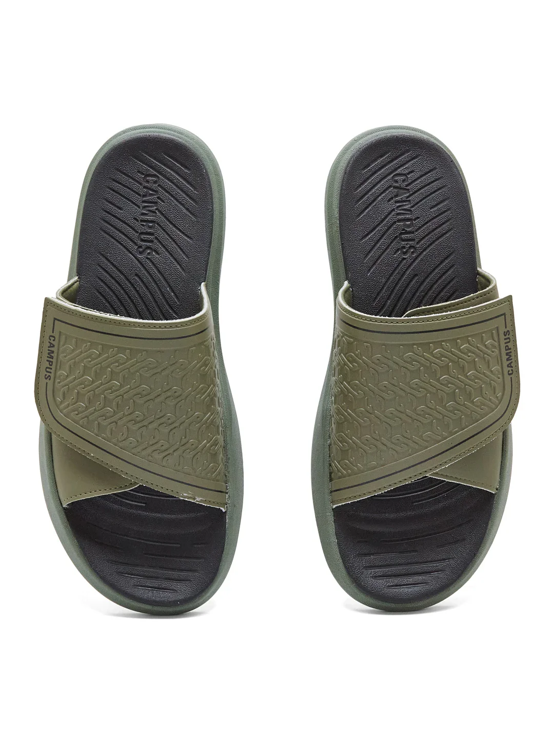 SL-481 Olive Men's Slides - Image 6