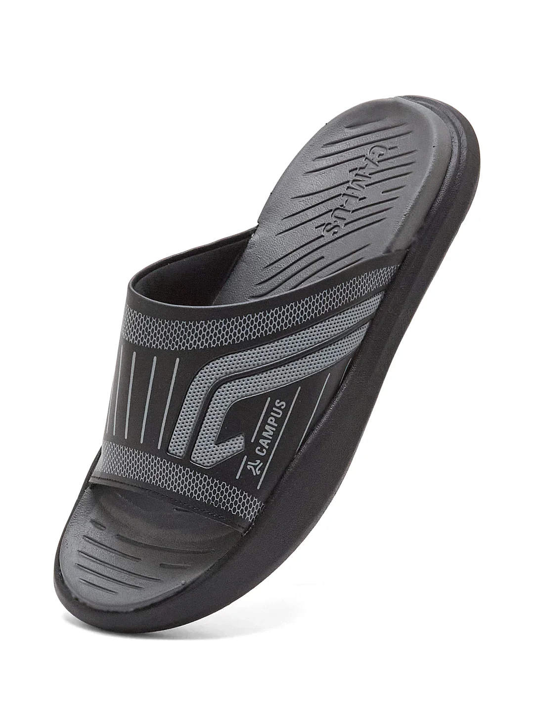 SL-482 Black Men's Slides - Image 3