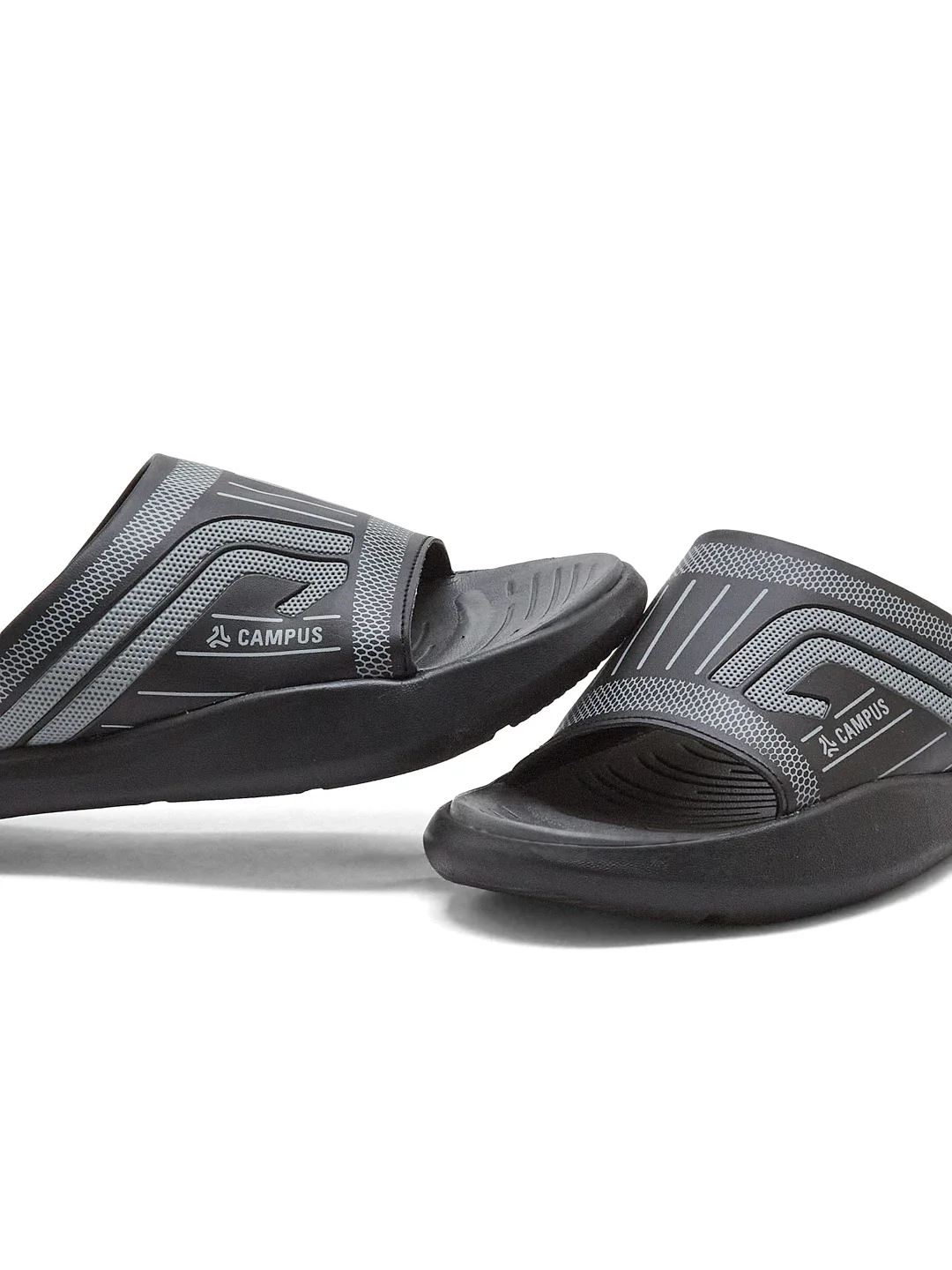 SL-482 Black Men's Slides - Image 7