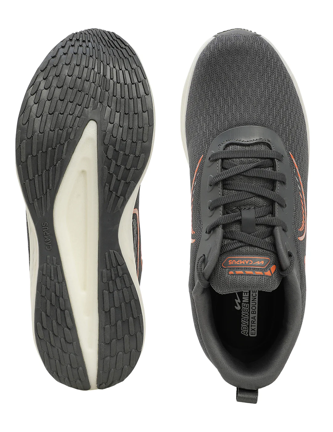SLAKE Grey Men's Sports Shoes - Image 5