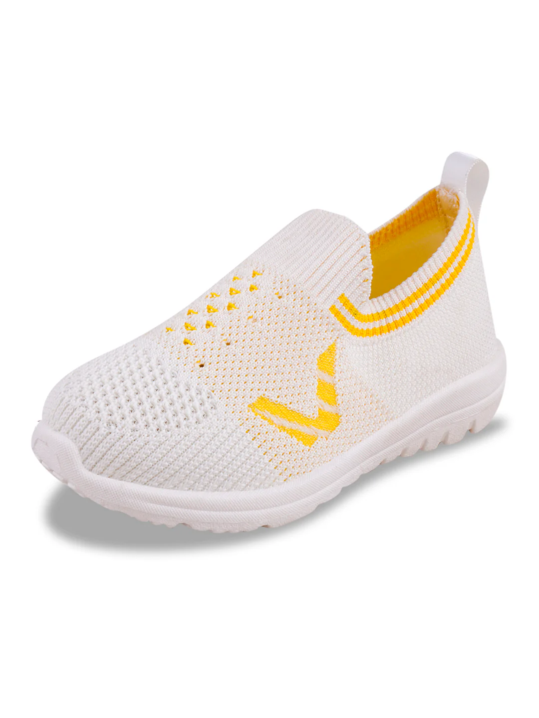 SM-515 Cream Kid's Walking Shoes - Image 6