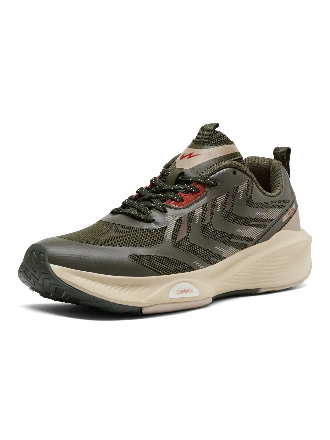 SNIPER Olive Men's Running Shoes - Image 6