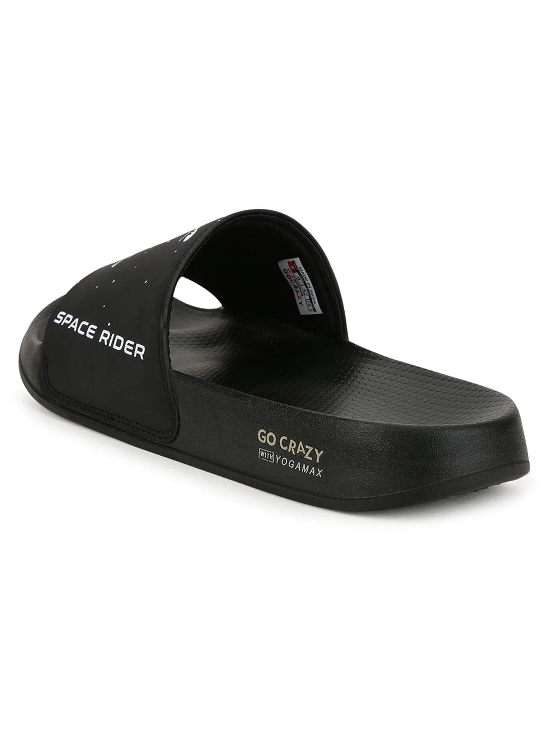 SPACE RIDER-SL Black Men's Slides - Image 3