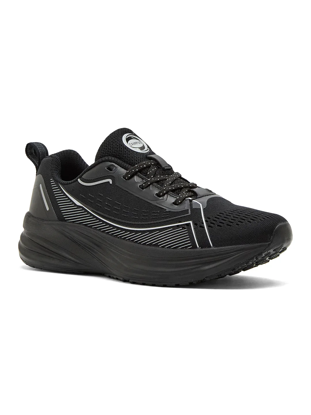 SPINE Black Men's Running Shoes - Image 2