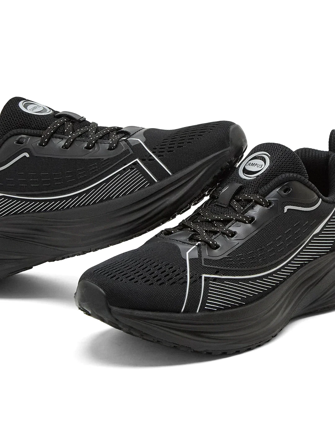 SPINE Black Men's Running Shoes - Image 7
