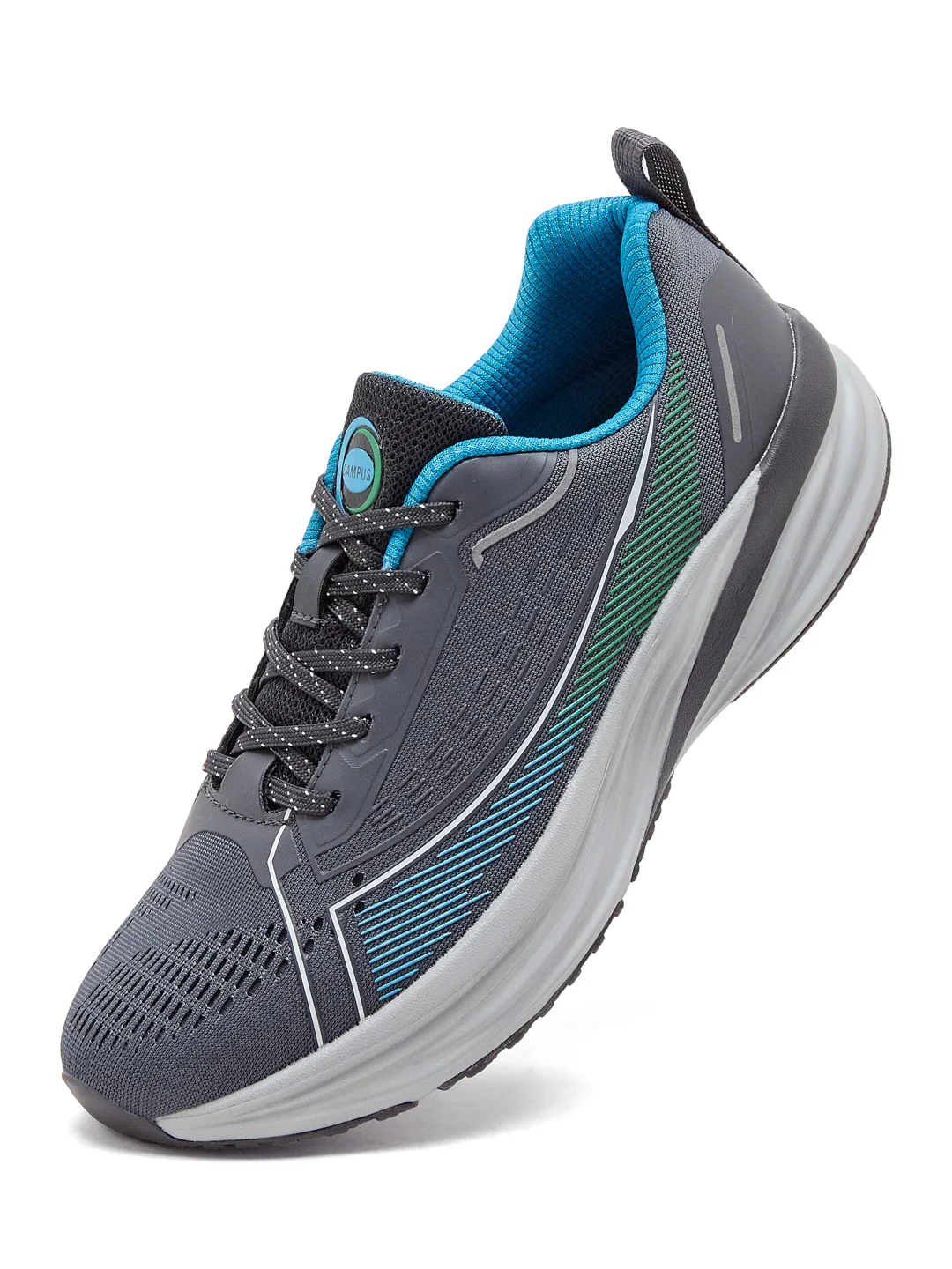 SPINE Grey Men's Running Shoes - Image 3