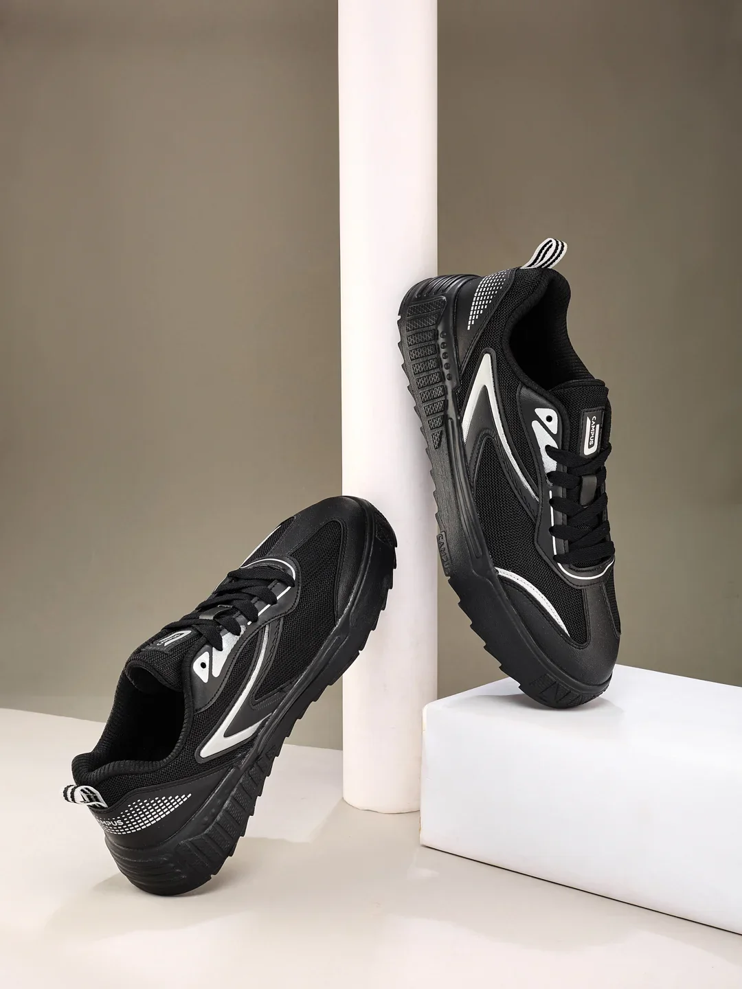 STATIC Black Men's Sneakers