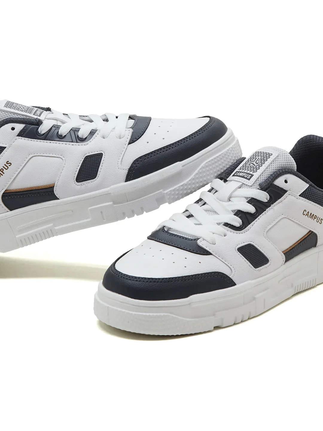 STOMP White Men's Sneakers - Image 7